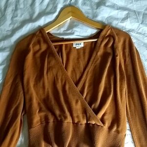 Pact Knit Wrap Top size Medium